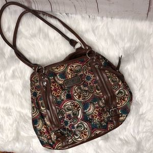 Rosetti floral shoulder bag accordion tote hobo